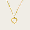YACHAN Tarnish Free 18K Gold Plated Stainless Steel Pendant Necklace for Women White Shell Heart Charm Trendy Jewelry