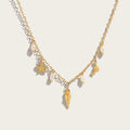 YACHAN Stainless Steel Ocean Charms Necklace for Women Trendy Chic Beach Waterproof Holiday 18K Gold Plated Jewelry