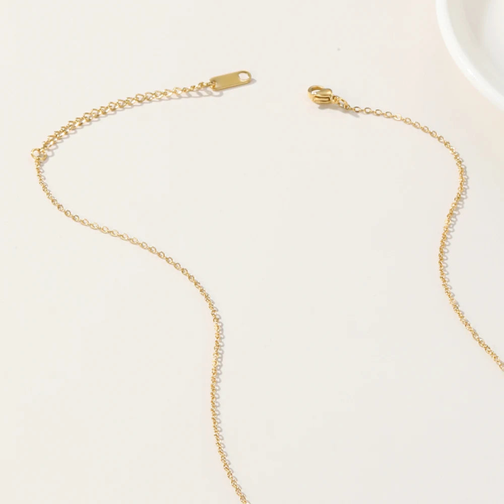 YACHAN Stainless Steel Chain Necklace for Woman 18K Gold Plated Chains Stars Pendant Necklaces 2023 Trendy Jewelry Gift