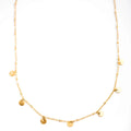 YACHAN 316L Stainless Steel Golden Chain Necklace for Woman Pendant Black Natural Stone Irregular Trendy Jewelry Necklaces
