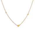 YACHAN Stainless Steel Love Heart Pendant Necklaces for Women 18K Gold Plated Charm Trendy Luxury Tarnish Free Jewelry