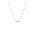 YACHAN Stainless Steel Golden Sweater Necklace Rope Chain Bead Beads Pearl Pendant for Woman Trendy Jewelry 4 Color