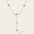 YACHAN Stainless Steel Chain Necklace for Woman 18K Gold Plated Chains Stars Pendant Necklaces 2023 Trendy Jewelry Gift