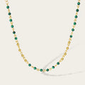 YACHAN Beaded Stainless Steel Gold Chains Splice Necklace for Women 18K Gold Plated Chain Beads Necklaces Trendy Jewelry Gift