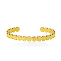 YACHAN Luxury 18K Gold Plated Zircon Crystal Stainless Steel Bracelets for Women Trend Simple Bangles Waterproof Jewelry