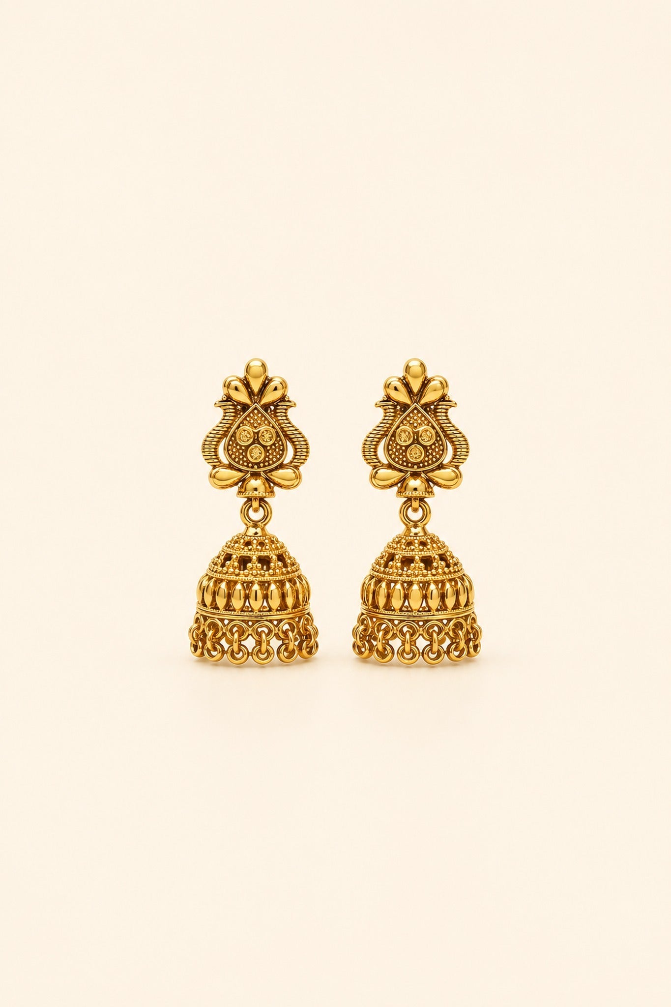 Gold Loop Fringe Jhumka — GLORIASAA