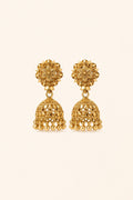 Floral Gold Ball Jhumka — GLORIASAA