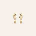 Crystal Flame Teardrop Earrings — GLORIASAA