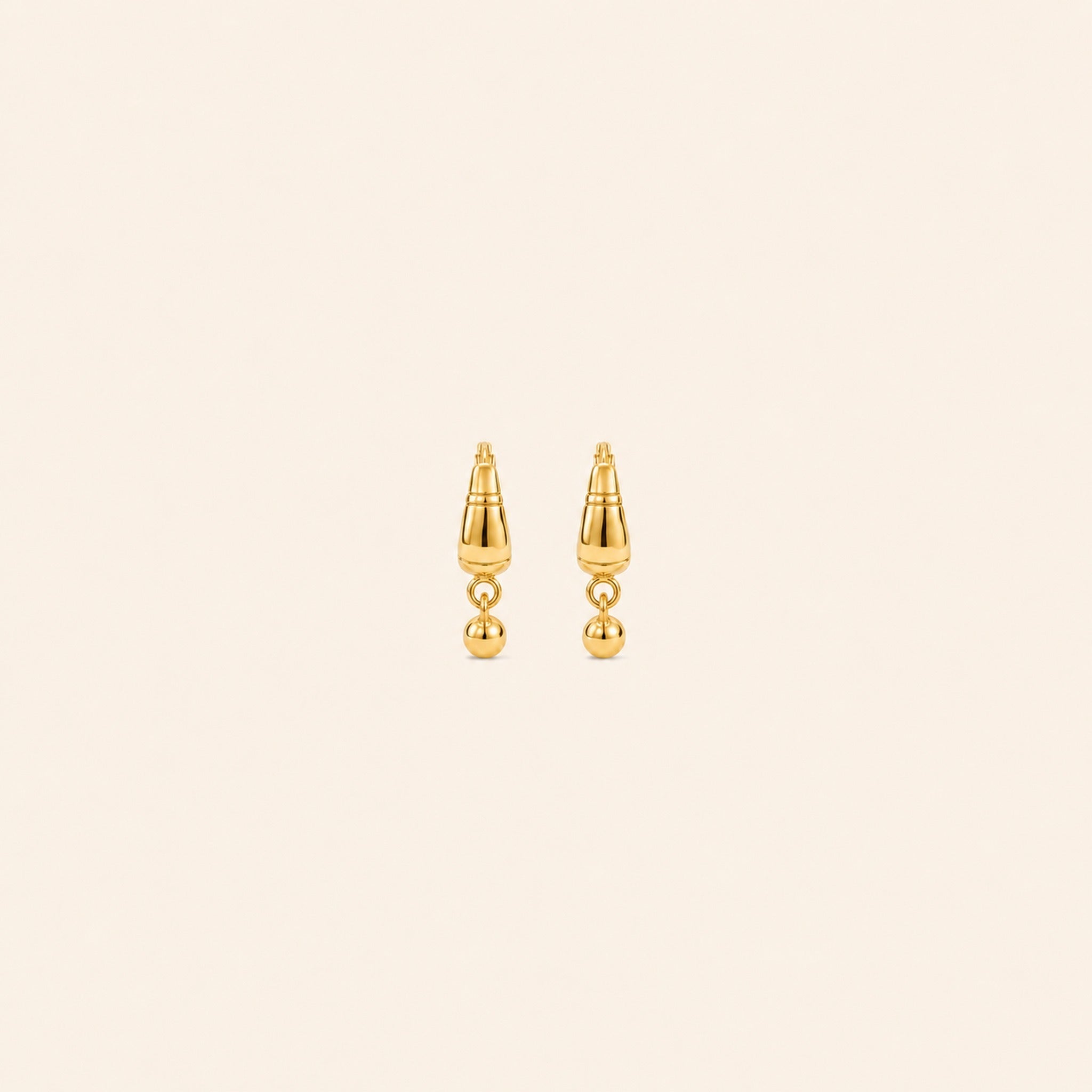 Tapered Gold Ball Drops — GLORIASAA